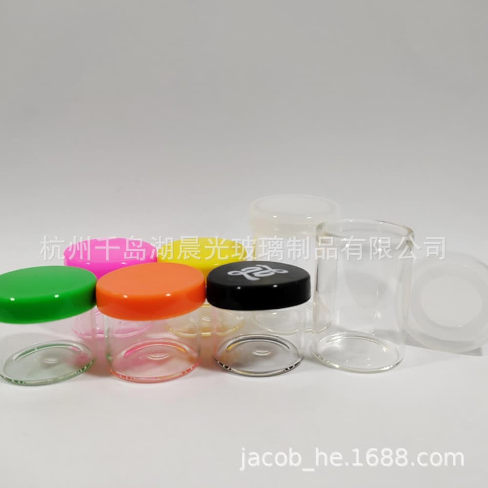 [Factory Supply] 6ml Small Glass Bottle/Jar with Silicone Stopper for Garbage Dispensers (6ml glass jar)