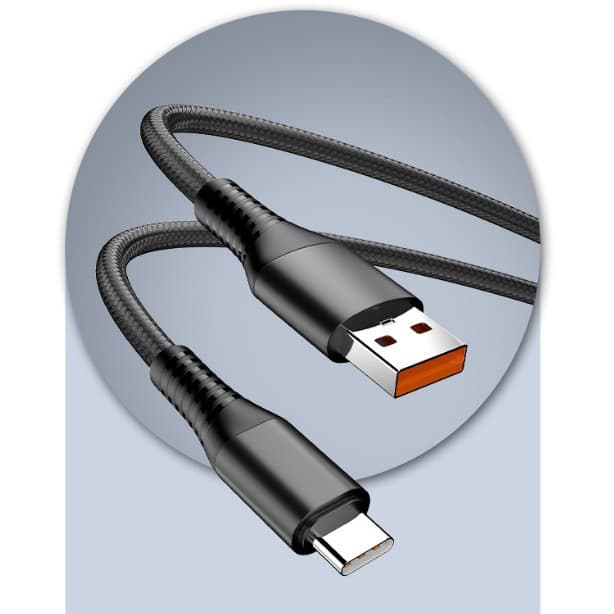 Customized cross-border type-c data cable nylon fast charging cable braided USBtoC charging cable super fast charging flash charging cable
