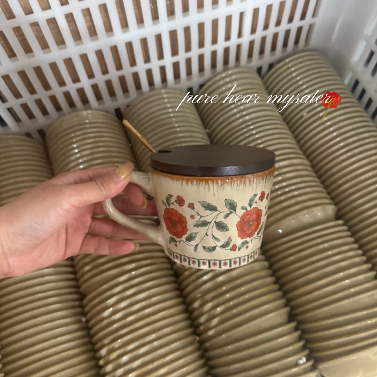 Mino Home Ceramic Cup Set Coffee Mug for Home Office Afternoon Tea High-Aesthetic Latte Art Cup