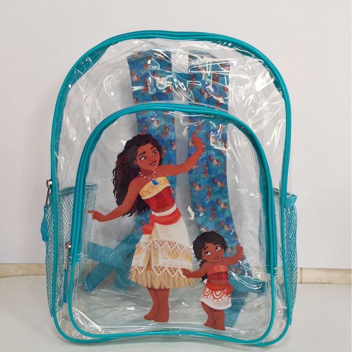 Transparent Backpack Children Cartoon Backpack, Primary and Secondary School Students Cute Pattern Print Large Capacity School Bag