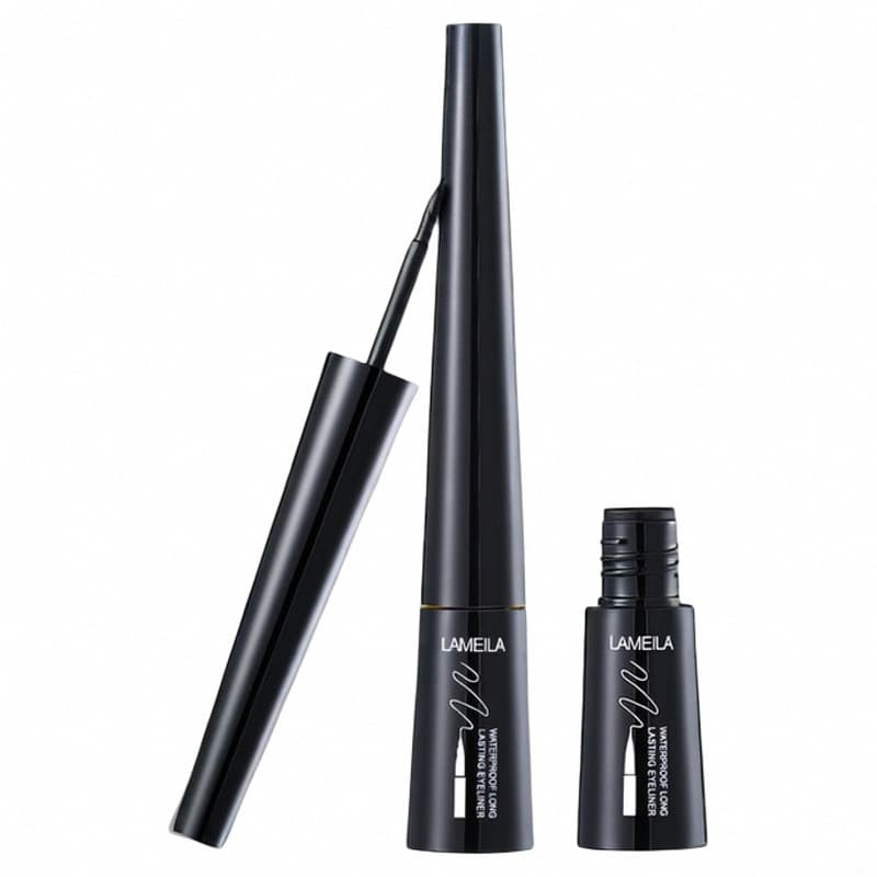 Long-lasting stunning runway precision eyeliner liquid, highly pigmented ultra-fine waterproof eyeliner pen in black, quick-drying smudge-proof eyeliner