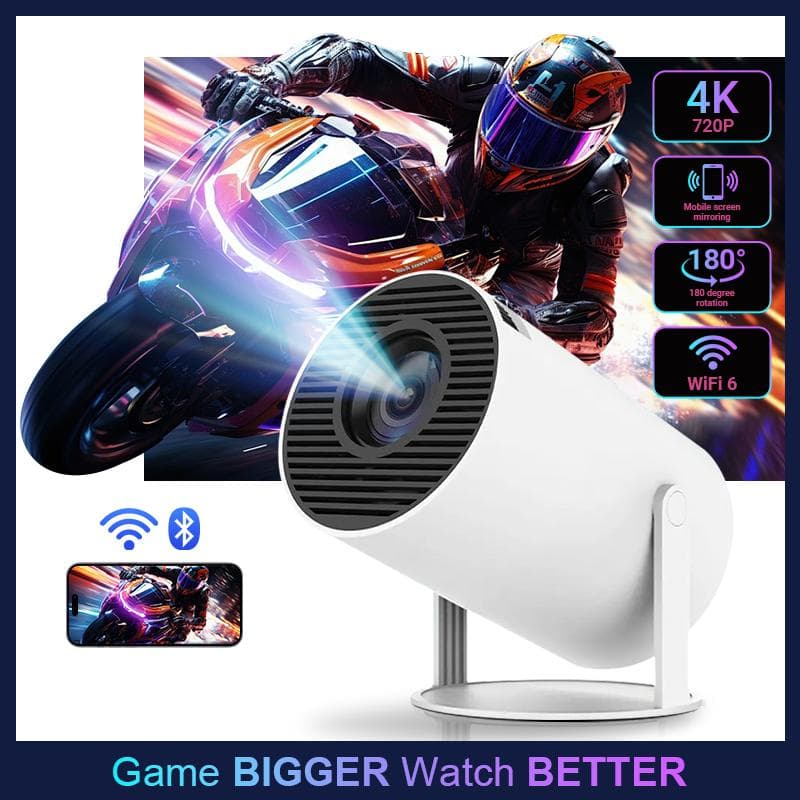 Cross-border Hot Sale hy300mini Projector Home Ultra HD Portable Supports WiFi6