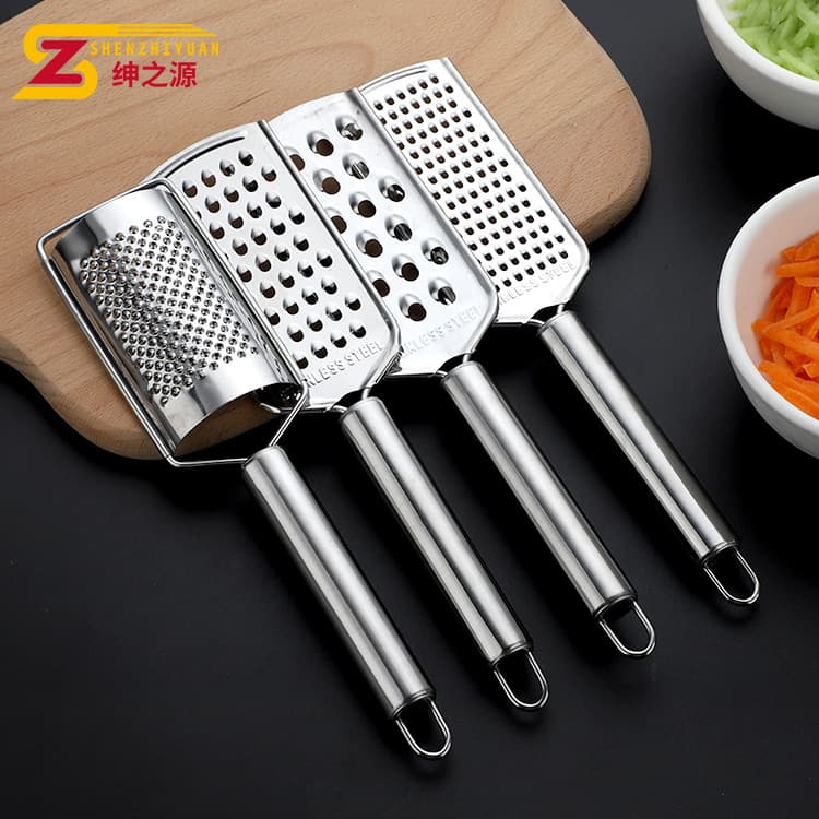 Multi-Function Grater, Shredder for Radish, Ginger, Cheese, Stainless Steel Kitchen Tool