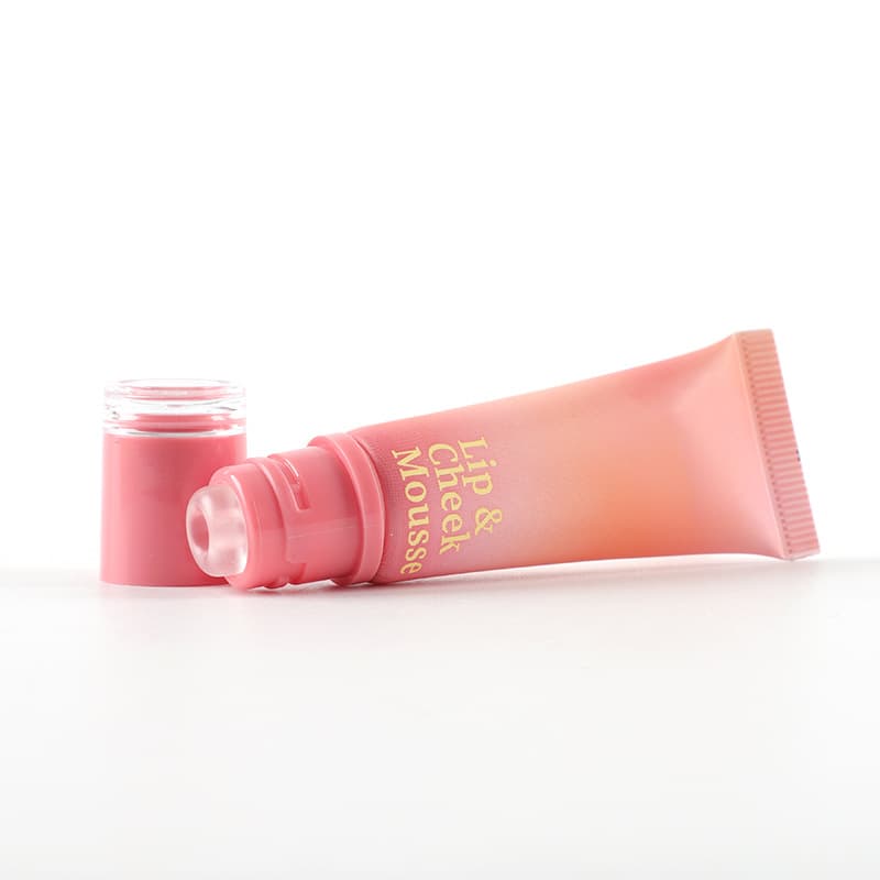 Cosmetic Packaging Lip Gloss Tube Round Soft Silicone Head Lip Gloss Tube Screw Cap Squeeze Lip Glaze Tube Refill Bottle