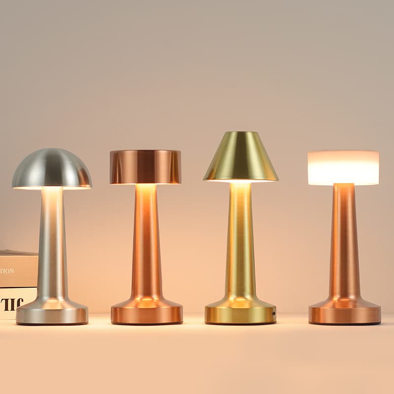 Cross-border New LED Dumbbell Creative Night Light Premium Light Luxury Modern Decorative Table Lamp Bar Retro Small Table Lamp