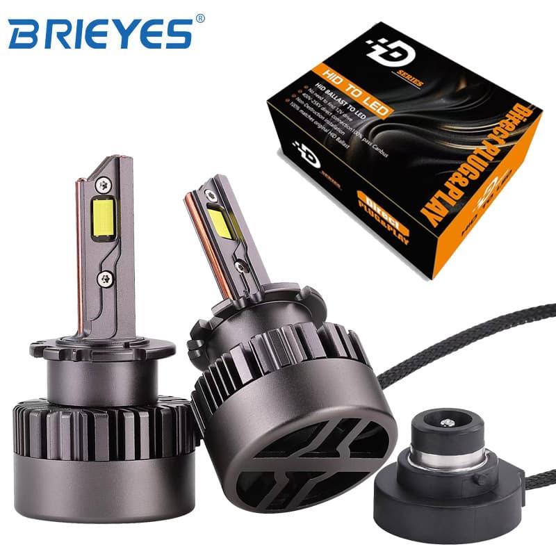 New design 10000LM three copper tube D series LED headlight D2S 4300K warm white D1S direct plug D3S high brightness 42W