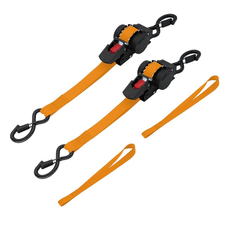 Cross-border Best-selling Auto-Retractable Ratchet Tie-Down Straps High-Quality Truck Cargo Securing Tightening Rope DIY Customizable