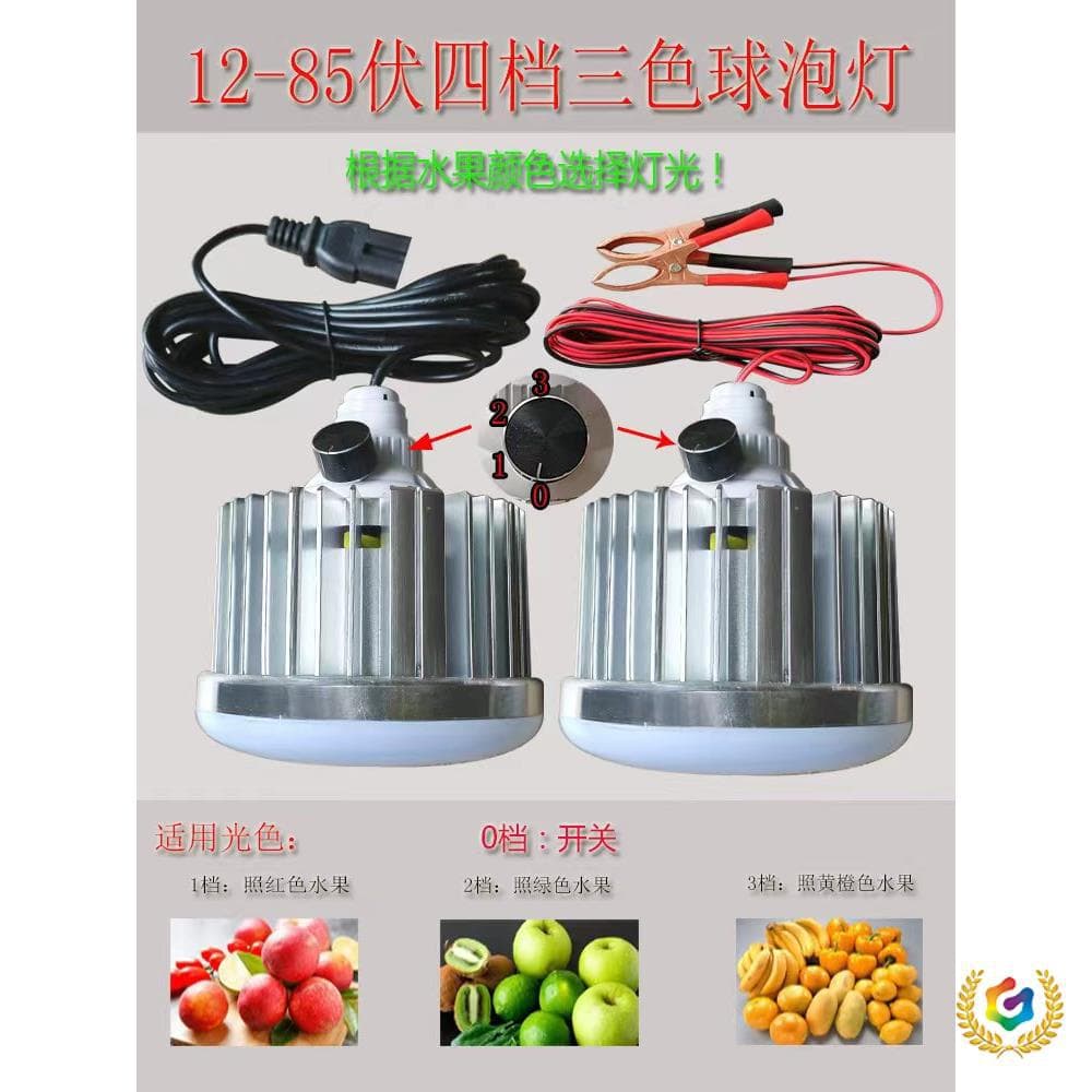 ✅ 2025 New Low-Voltage Adjustable Color LED Fresh Food Light for Street Stalls, Night Markets, 12V Fruit Light, Tricycle Battery