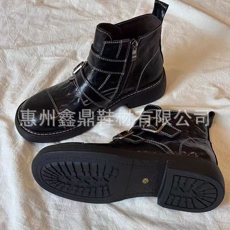 Factory direct sales of women's Martin boots, summer and autumn thin style, 2025 new style boots, short boots, trendy boots, versatile shoes.