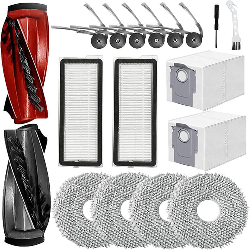 Compatible with Roborock robot vacuum cleaner P20 Pro, roller brush filter, Qrevo Curve cloth edge brush