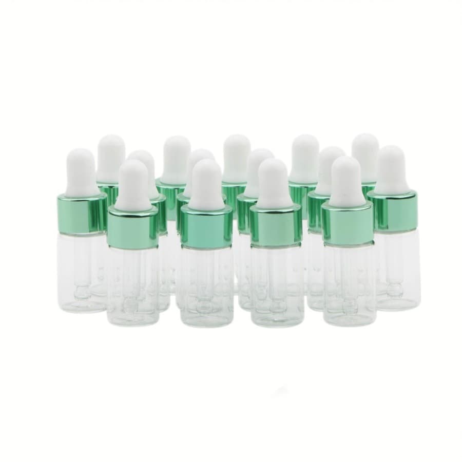 Colored essential oil bottle glass dropper bottle cosmetic refill bottle 3ml 5ml essence sample trial bottle