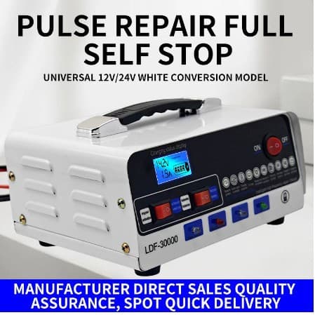 Car battery charger 12v24v universal pulse smart charger