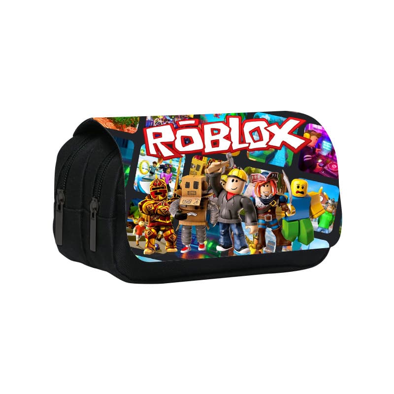 Manufacturer wholesale ROBLOX virtual world printing double layer primary and secondary school students cartoon stationery pencil case pencil case dropshipping