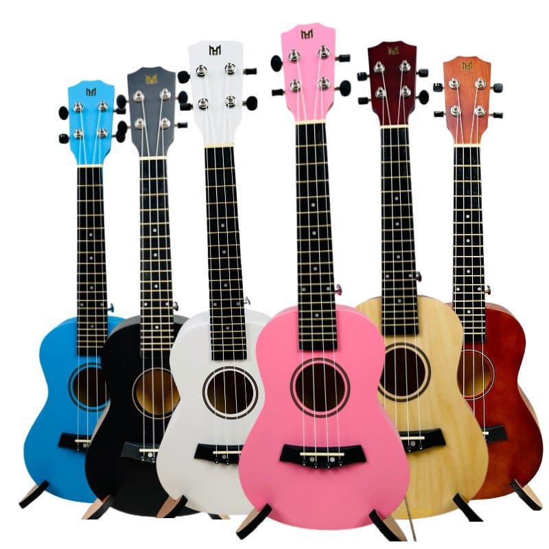 21-inch and 23-inch Beginner Colored Ukulele with Full Set of Accessories, Four-String Small Guitar