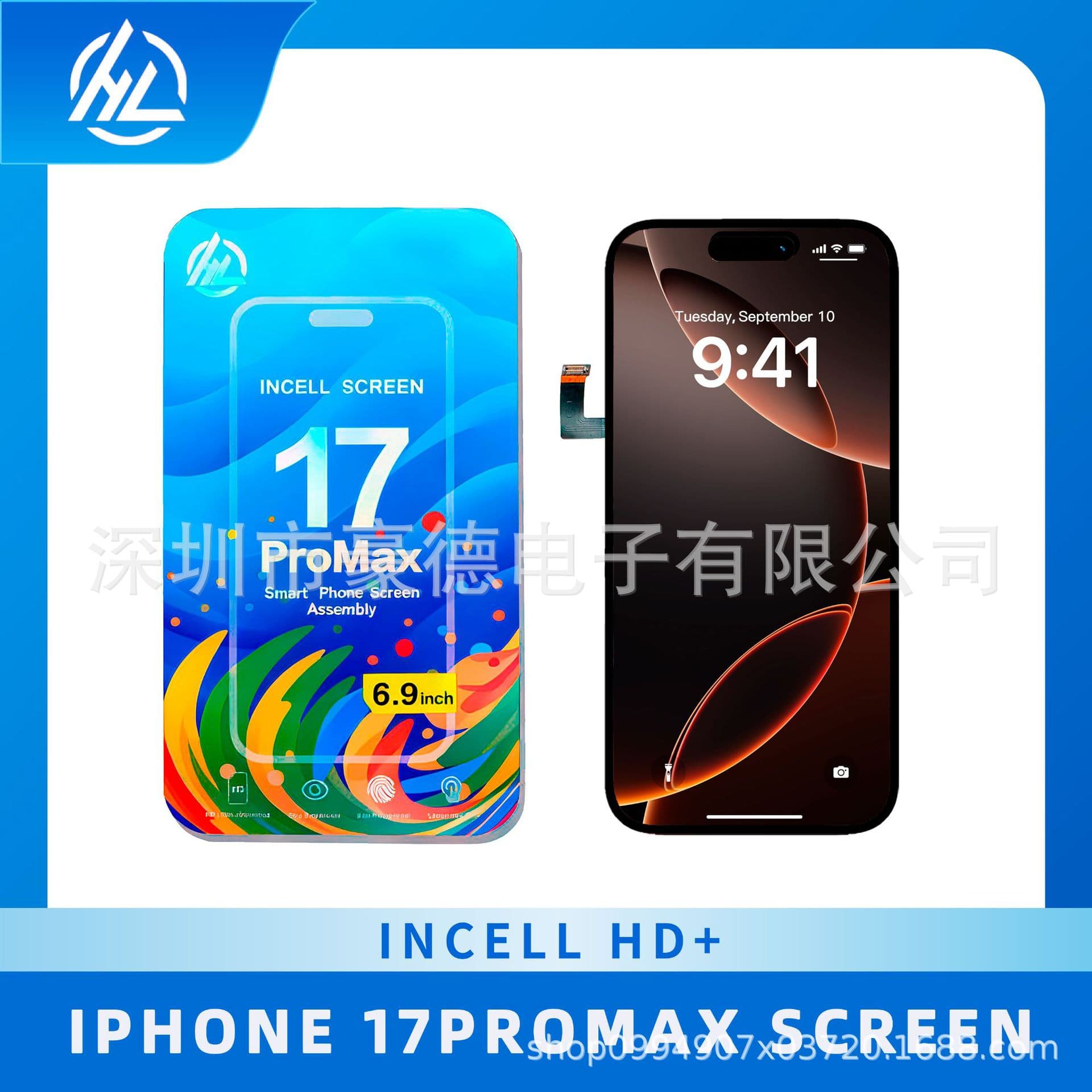 HL Apple Phone Screen For iPhone 17 Pro Max LCD Screen InCell 120Hz