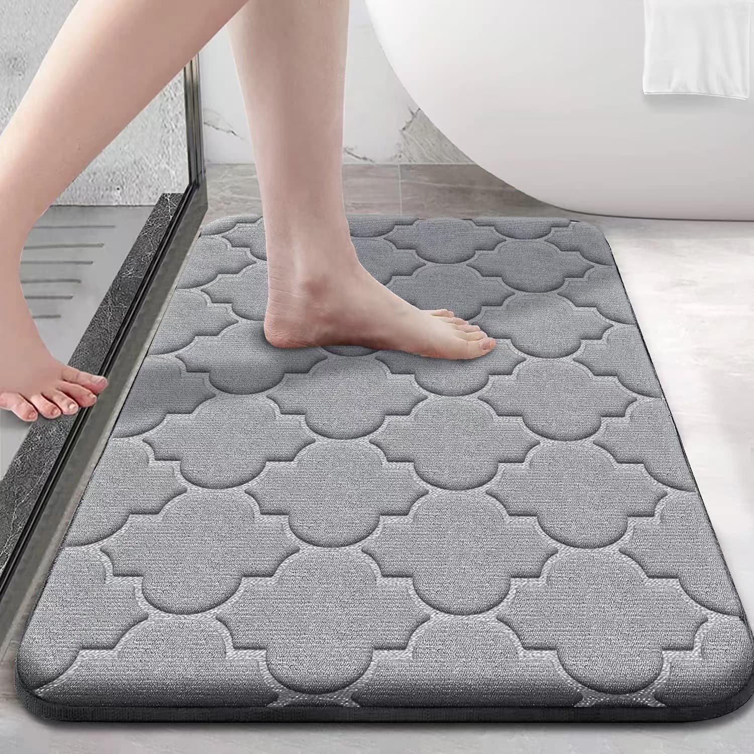 Cross-border Lantern Pattern Bathroom Mat Anti-slip Mat Thickened Sponge Mat Toilet Door Mat Absorbent Mat