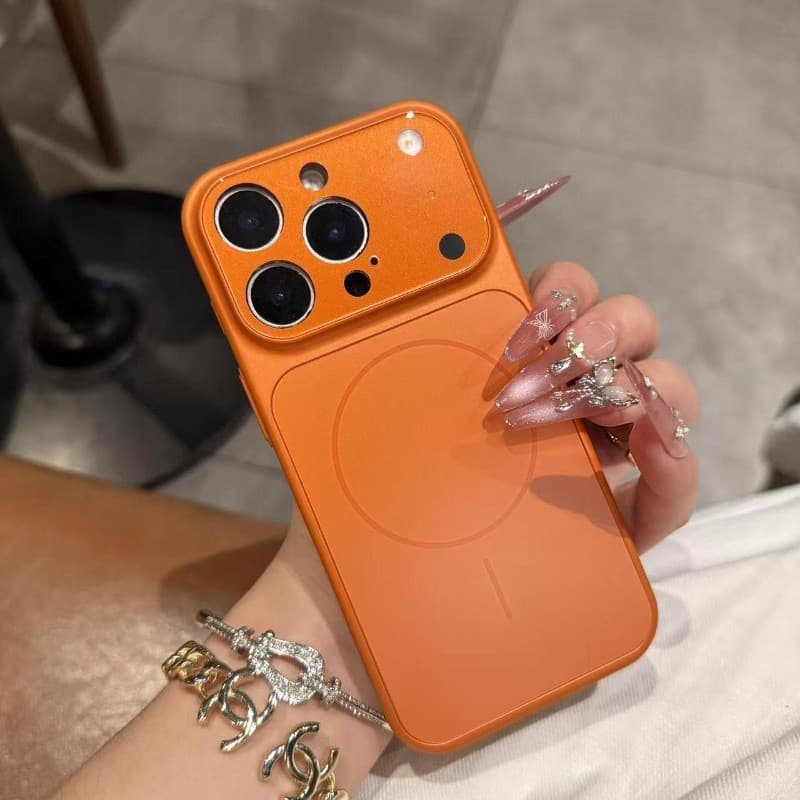 Compatible with iPhone Air Apple 17 Pro Max Magnetic Phone Case Plus New Tempered Glass 16 Pro Frosted
