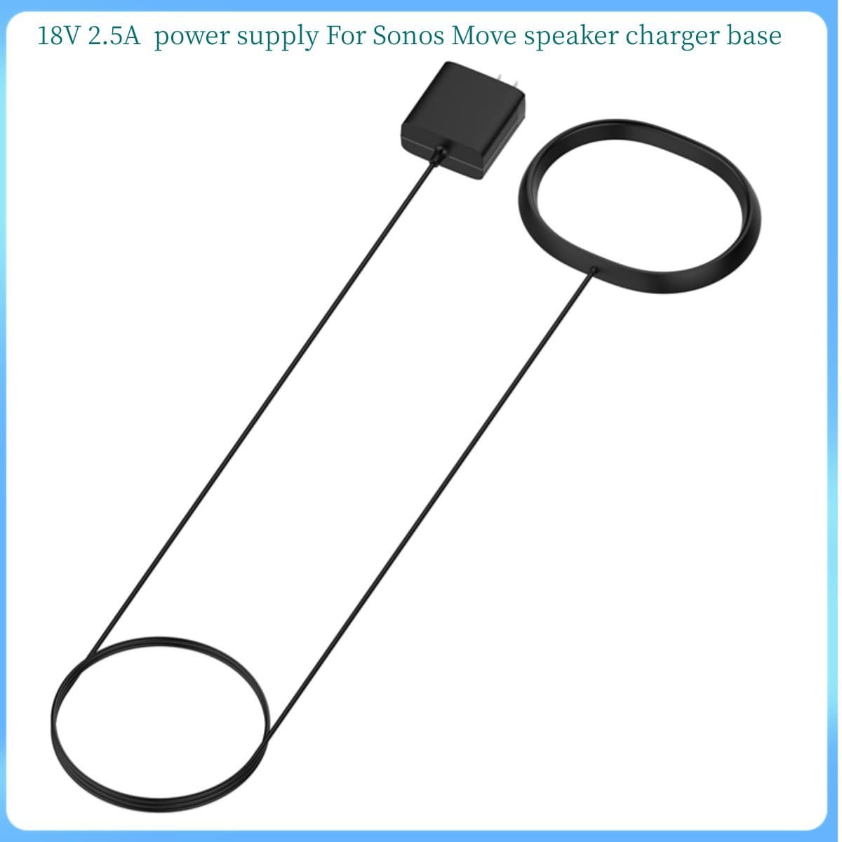18V 2.5A charger for So-no Move speaker charging dock power adapter