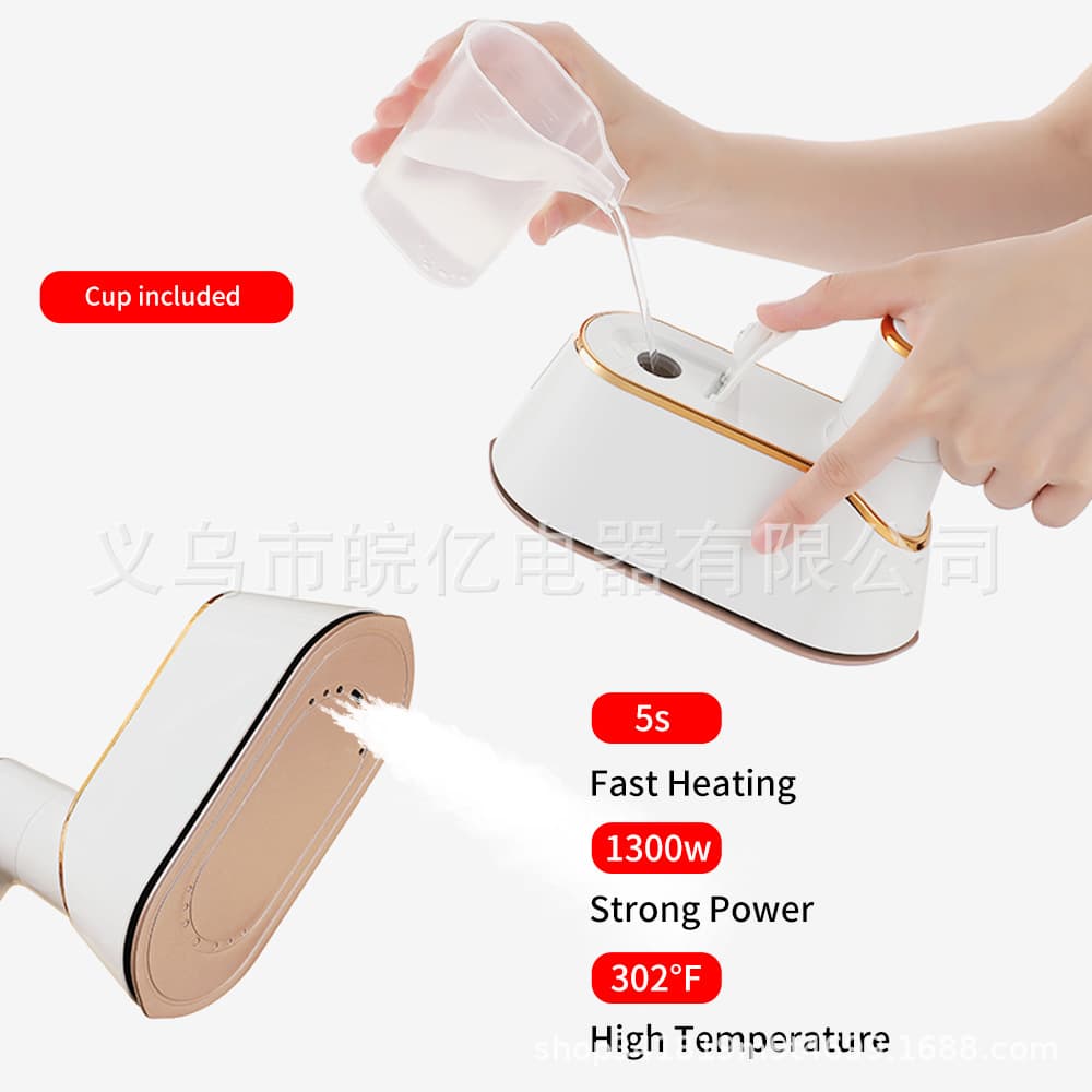 Handheld electric iron, dry and wet dual-use, foldable portable steamer, home use, in-stock wholesale, cross-border factory hot-seller.