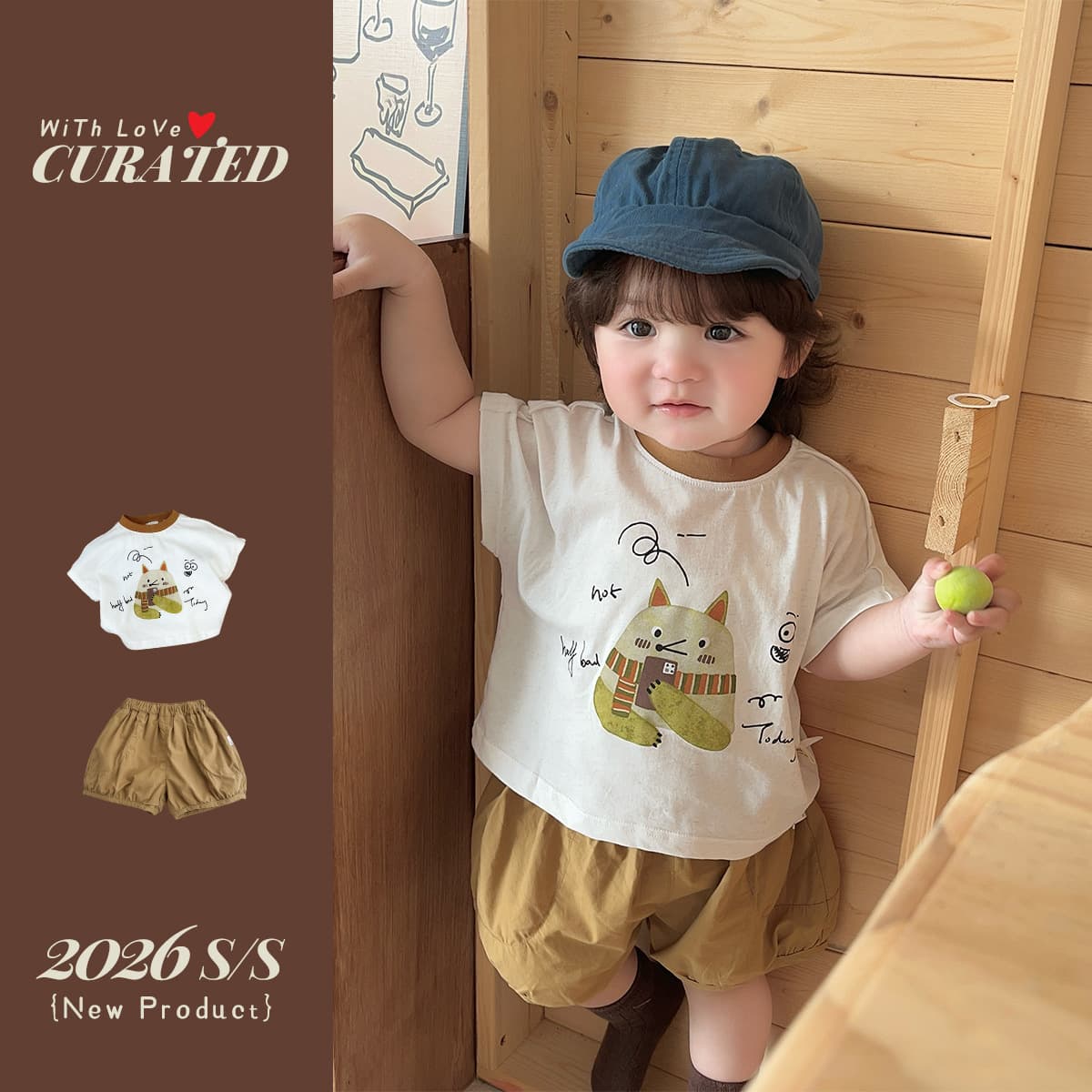 One-year-old baby summer clothes boys cool short-sleeved T-shirt shorts children's cute fashionable class A cotton suit