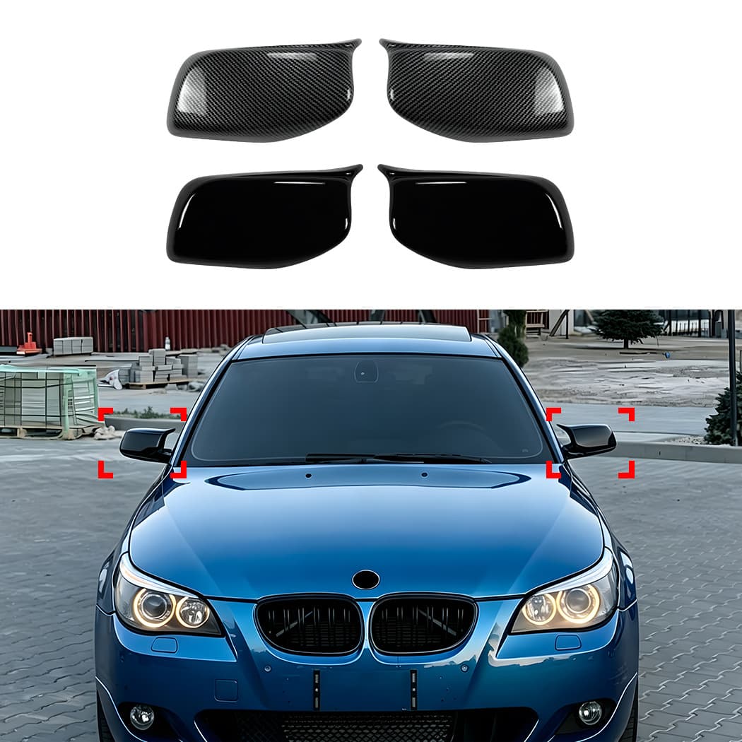 Suitable for cross-border modification of BMW 5 Series E60 E61 early 2004-2007 horn mirror housing rearview mirror housing exterior decoration