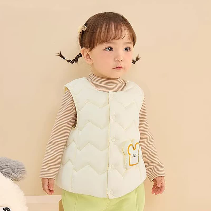 New Children's Down Vest for Girls and Boys Toddler Outerwear New Children's Clothing 2025 Autumn/Winter Sleeveless Jacket
