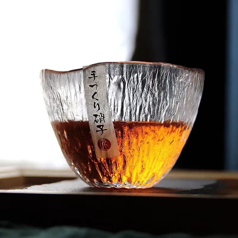 Japanese Glass Master Cup Kung Fu Tea Cup Personal Tea Cup Tea Set Guest Hammered Wine Glass