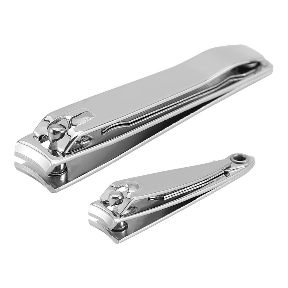 Anti-splash nail clippers single packaged mini nail clippers stainless steel flat nail clippers large size one piece minimum