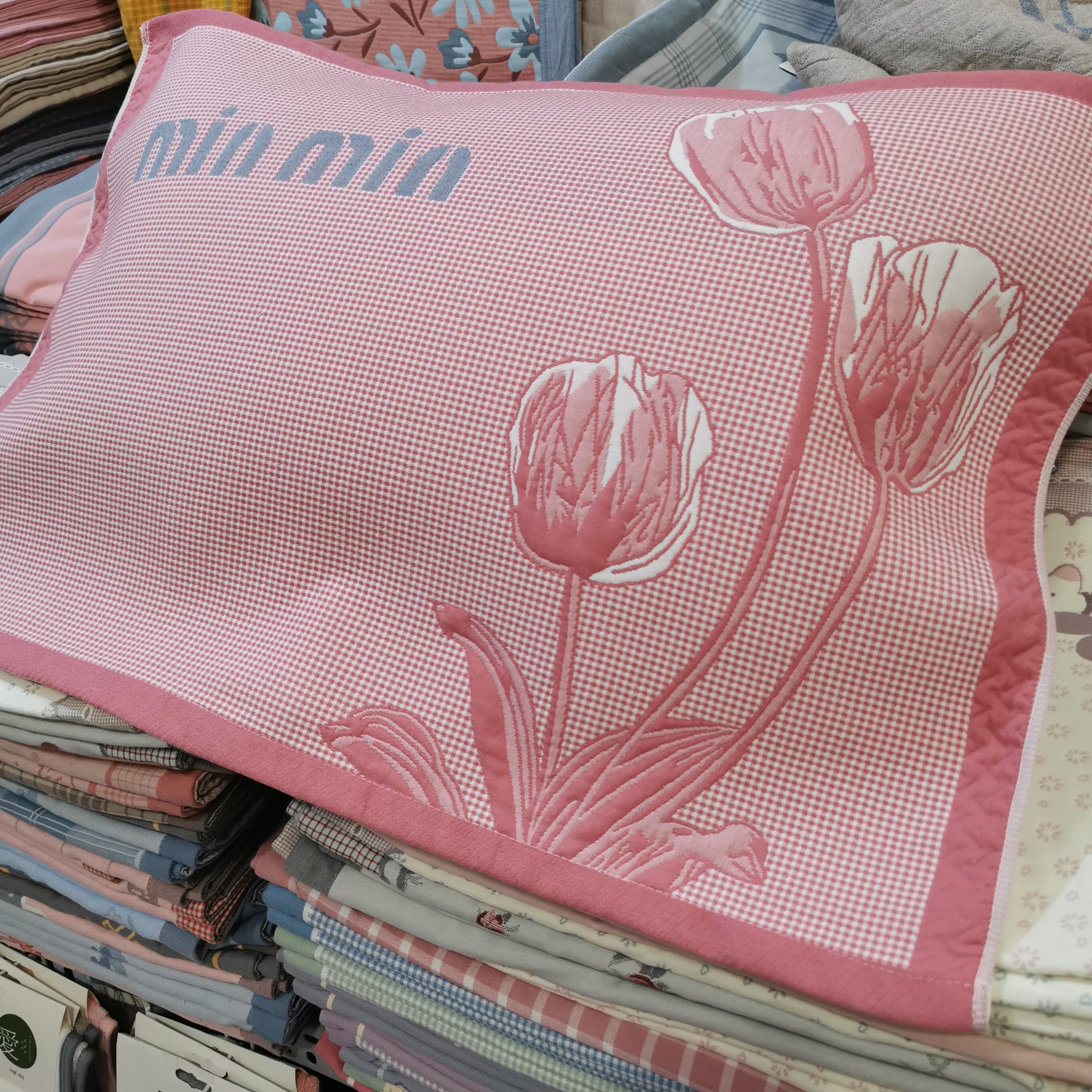 1 pair encrypted pillow towel wholesale, breathable sweat-absorbent household pillowcase companion gift return gift