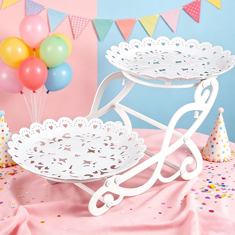 Wedding Display Stand European Style Fruit Table Plastic Cake Tray Dessert Stand Decoration
