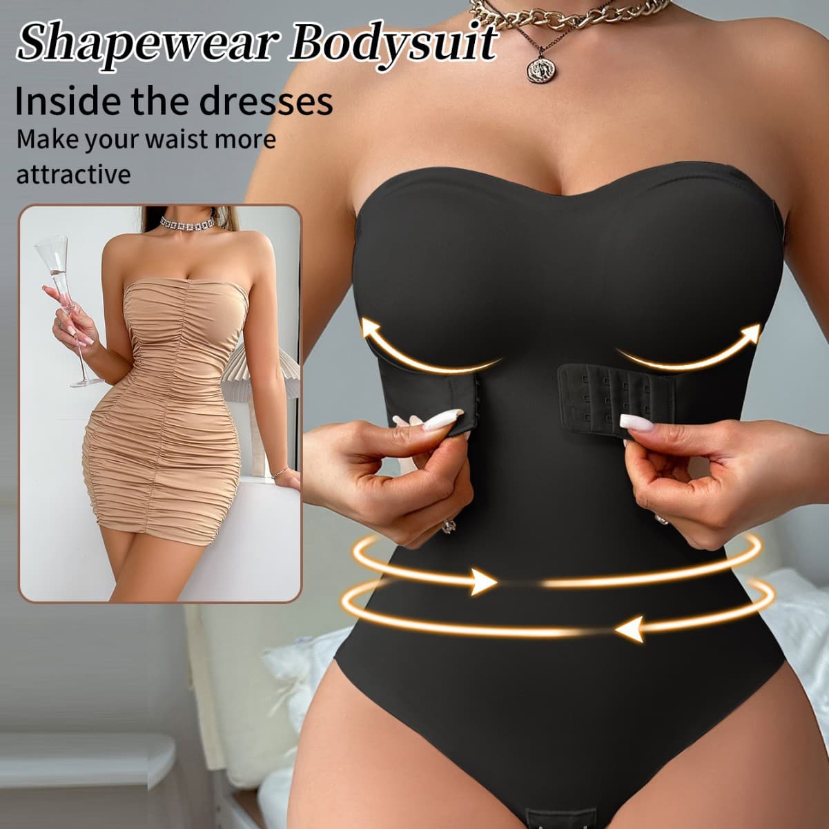Cross-border e-commerce popular skims Kardashian's same style one-piece body-shaping garments full body compression shaping body-fitting bodysuits