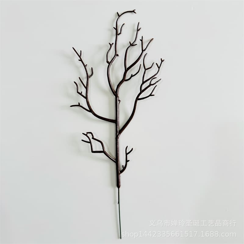 Artificial Fake Branches Black Brown Dry Twigs Halloween Wreath PE Black Branches Artificial Light Tree Decoration Dry Branches Wholesale