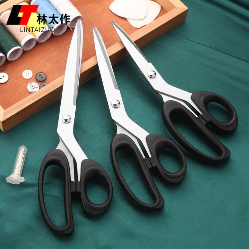 Stainless Steel Tailor Scissors Household Sewing Shears Garment Fabric Thread Cutting Multi-functional Large Medium Small Size Scissors