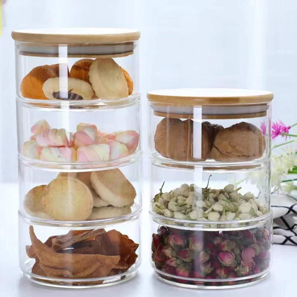 Transparent glass salad bowl High borosilicate glass tableware set Wholesale round large capacity glass bowl