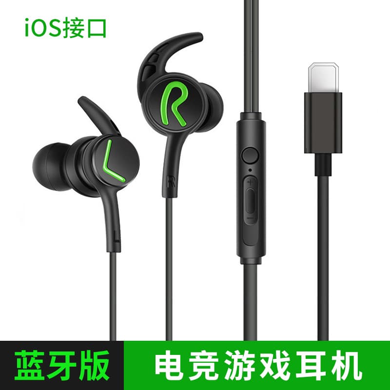 Metal Magnetic Gaming Earphone Wired In-Ear E-Sports for PUBG Sound Positioning Type-C Angled Plug Headset