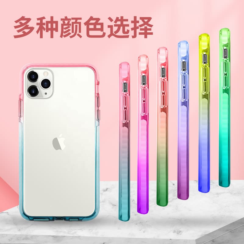 Compatible with iPhone 15 Two-Color PC Shockproof Anti-Yellow Phone Case