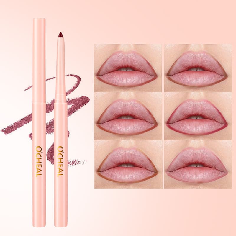 OCHEAL Lip Liner Pencil Long-lasting Waterproof Matte Lipstick Cross-border English Packaging Lip Cosmetics