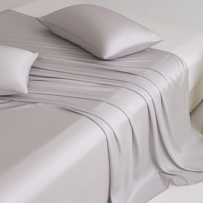 Premium 100% Lyocell Tencel Bed Sheet Silk Ice Silk Summer Cooling Blanket Bed Sheet Single Double Solid Color