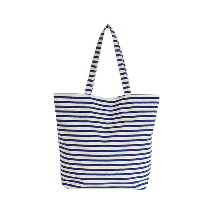Breast Pump Sailor Stripesd Cloth Bag Gift 100% Cotton Polyester Cotton Handbag Navy Blue Tote Bag Duck Bag