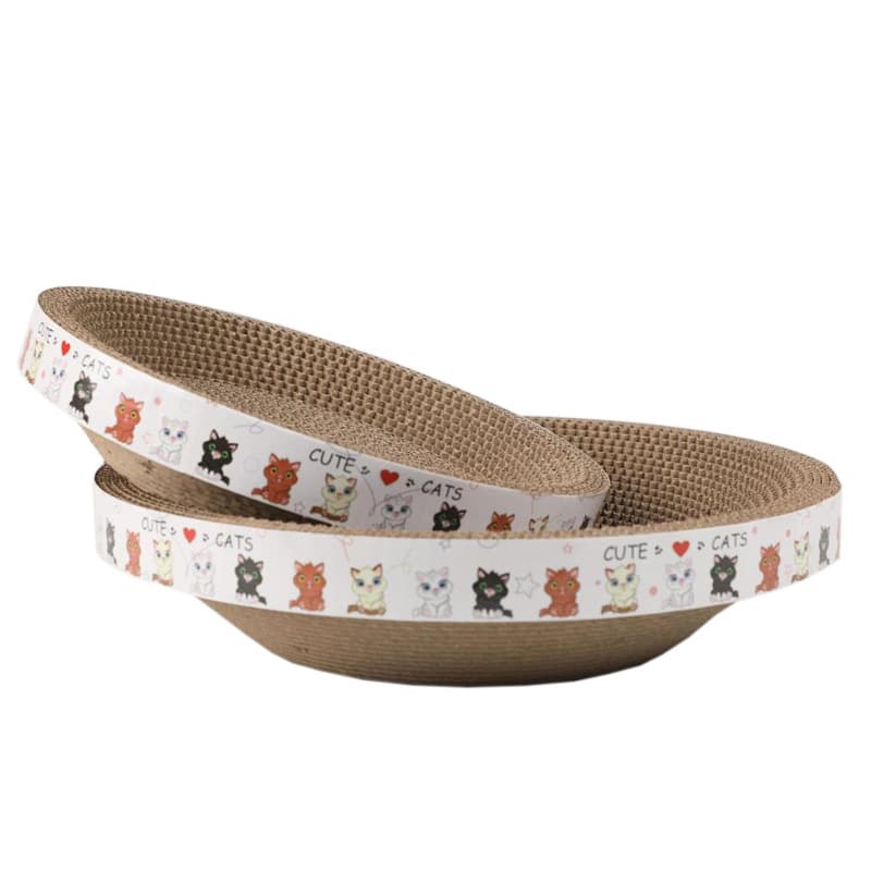 Cat Scratcher Board, Cat Bed, Nail Grinder, Corrugated Cardboard Cat Scratcher Bowl, Cat Toy