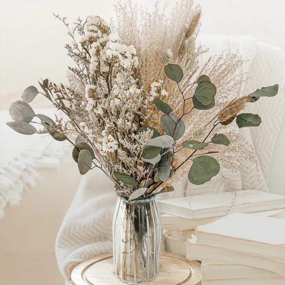 Cross-border Hot Selling Dried Flower Bouquet Pampas Grass Home Decoration Photography Props Small Reeds Bunny Tail Grass Dried Real Flowers