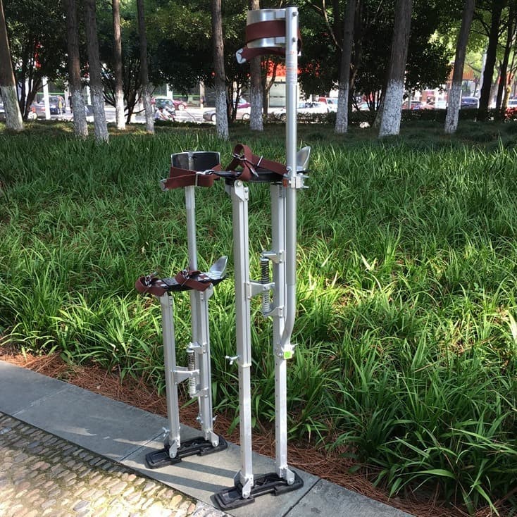 Adjustable Height Clown Shoes Stilts Indoor Construction Work Platform Footrest Stilt Accessories Straps For Circus Performances