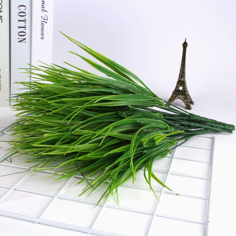 Simulated grass plastic small spring grass indoor and outdoor bonsai gardening decoration simulated water grass grass restaurant bunch seedling grass