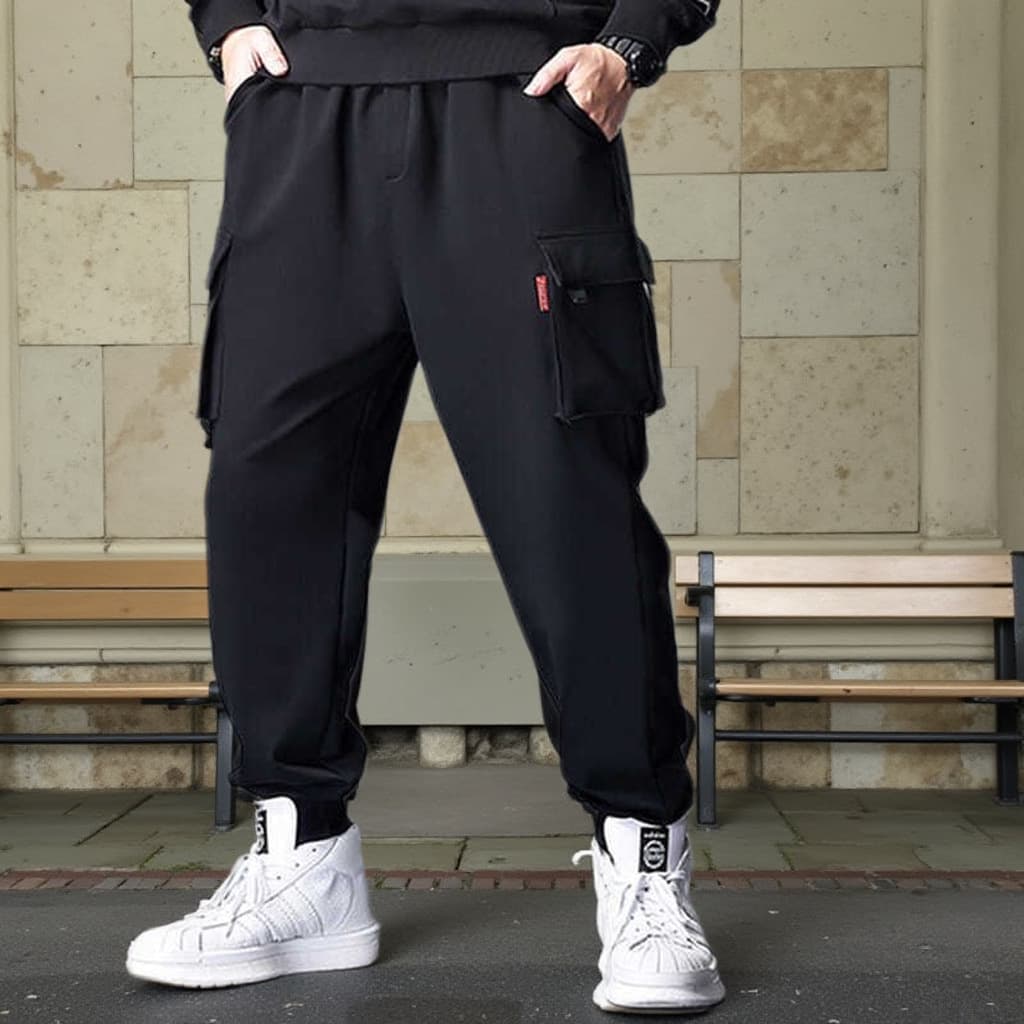 Men's Summer Thin Large Size Casual Pants, Plus Size Fashion Loose Drawstring Sweatpants for Heavy Men