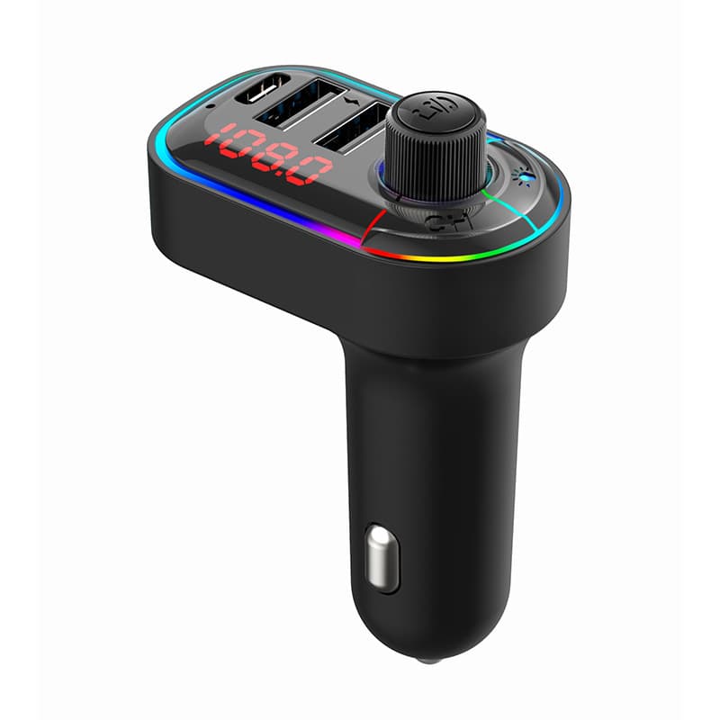 New Cross-Border Ambient Light Car Bluetooth Player C12 Multi-Function Car Charger