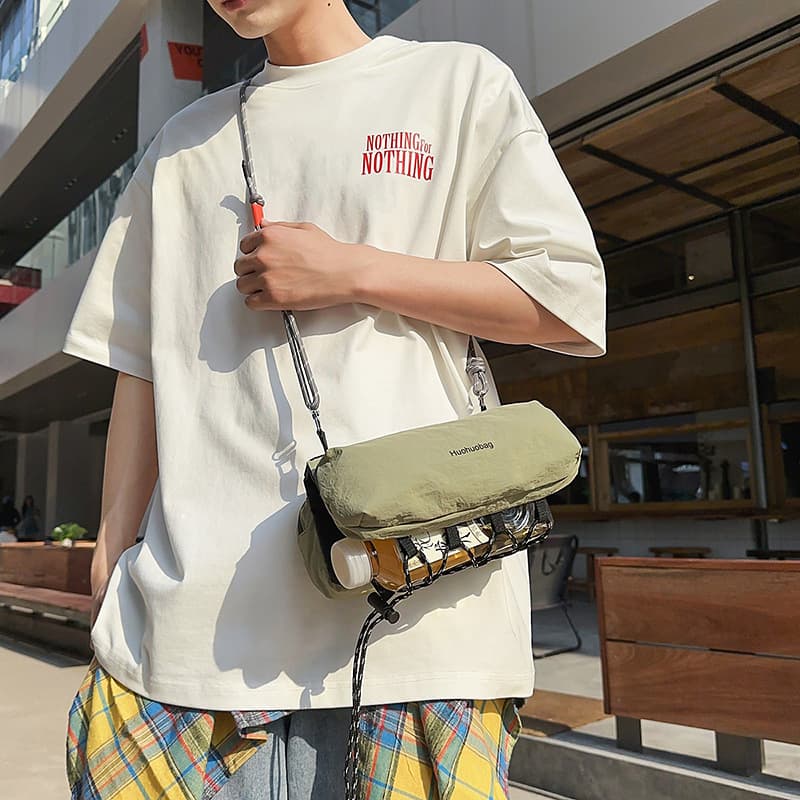 Outdoor Sports Water Bottle Bag Trendy Brand Portable Small Crossbody Bag for Women Lightweight Cycling Mountaineering Water Bottle Bag Men's Crossbody Bag