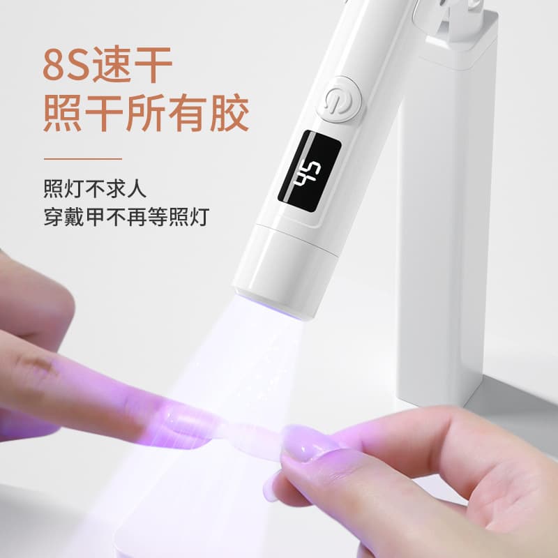 Amazon Nail Lamp White Portable with Lamp Stand UV LED Nail Lamp Mini Curing Lamp Quick Dry Nail Lamp