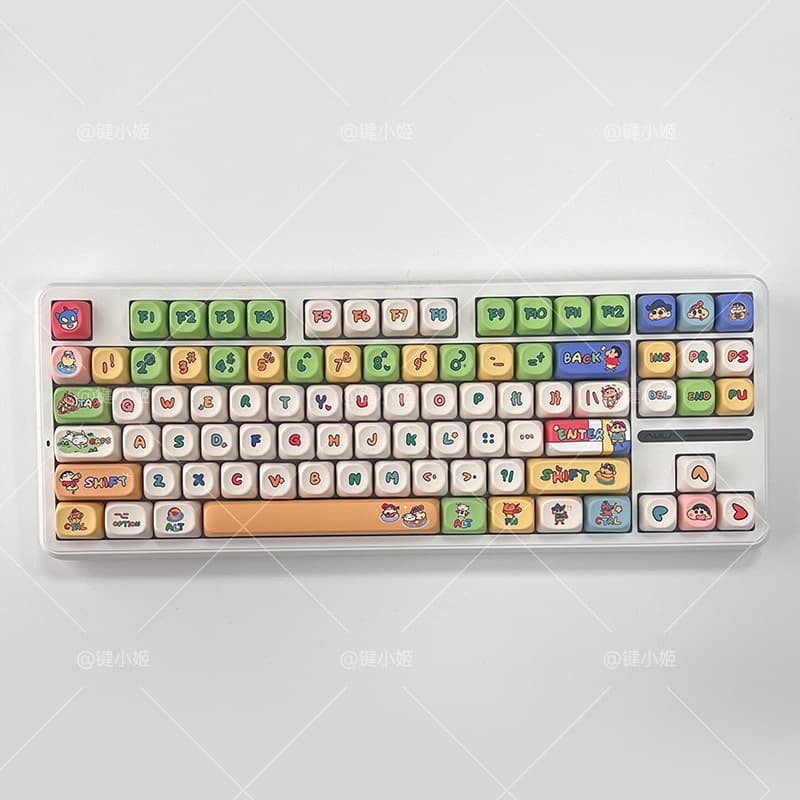 Crayon Shin-chan 2.0 (Boxed) 145-Key Five-Sided Dye-Sublimated Keycaps PBT Height Rounded Mechanical Keyboard Mini