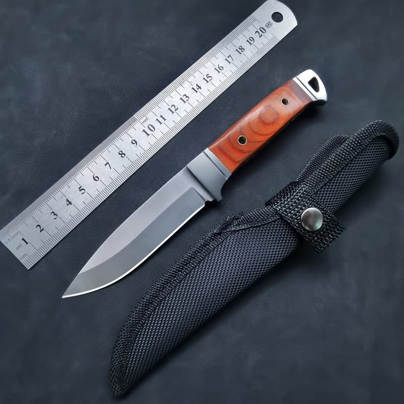 Mini Knife Outdoor Survival Knife Small Folding Knife Fruit Knife TEMU Supply Hunting Knife Outdoor Handheld Meat Small Straight Knife