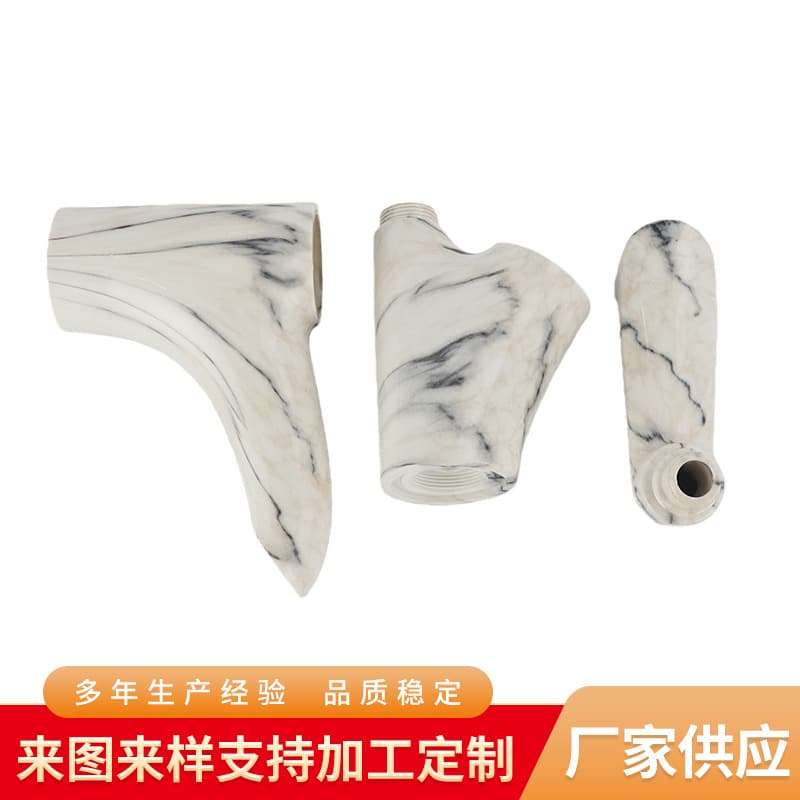 Printing process from Ningbo Yuyao factory, imitation marble hydrographic printing, water transfer printing for bathroom plastic parts